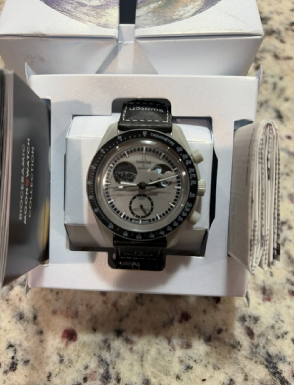 Swatch x Omega MoonSwatch Mission to the Moonphase Quartz Bioceramic Watch
